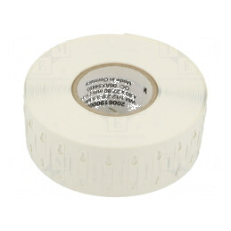 Etichetă poliester albă 2÷3,5mm -40÷150°C cu orificiu WM | Electronic-mag.ro | Componente Electronice