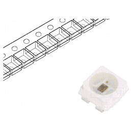 LED SMD 3535 PLCC4 RGB Programabil 3,5x3,5mm 3,5-5,3V | Electronic-mag.ro | Componente Electronice