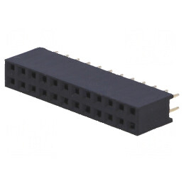 Conector şiruri pini soclu mamă 24 PIN 2,54mm THT 2x12 | Electronic-mag.ro | Componente Electronice