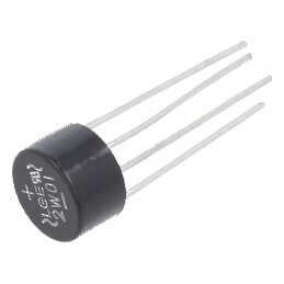 Punte redresoare monofazată Urmax 100V 2A 50A rotund | Electronic-mag.ro | Componente Electronice