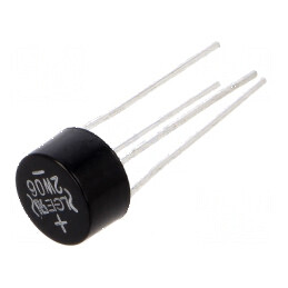 Punte redresoare monofazată Urmax 600V 2A 50A rotund | Electronic-mag.ro | Componente Electronice