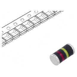 Diodă redresoare SMD 400V 1A 150ns DO213AB, GL41, Ufmax 1,3V | Electronic-mag.ro | Componente Electronice