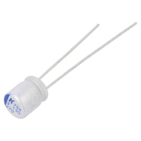 Condensator polimeric low ESR 270uF 4VDC 20mΩ A758 THT | Electronic-mag.ro | Componente Electronice