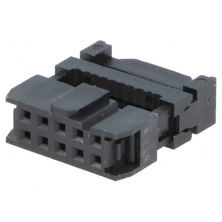 Conector IDC mufă mamă 10 pini cu presare cablu | Electronic-mag.ro | Componente Electronice