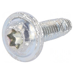 Şurub metalic cu flanşă 3,5x12 Torx TX15 zincat | Electronic-mag.ro | Componente Electronice