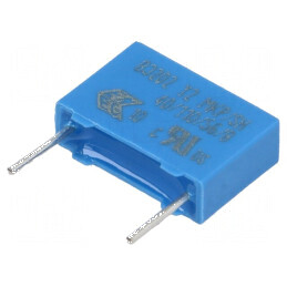 Condensator polipropilenă Y2 1nF 13x9x4mm THT ±20% 10mm | Electronic-mag.ro | Componente Electronice