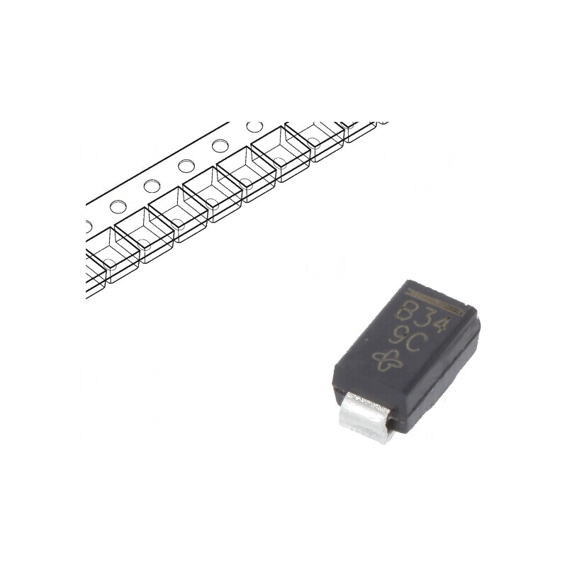 Diodă Schottky SMD 40V 3A SMA pentru redresoare - rolă, bandă | Electronic-mag.ro | Componente Electronice