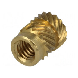 Adaos filetat alamă M4 BN 1052 8,2mm | Electronic-mag.ro | Componente Electronice