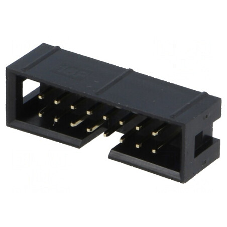 Conector IDC soclu tată 16 PIN THT aurit 2,54mm | Electronic-mag.ro | Componente Electronice