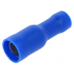 Terminal rotund mamă Ø 5mm pentru cablu 1,5÷2,5mm² crimpat | Electronic-mag.ro | Componente Electronice