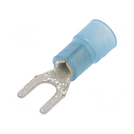 Furcă M3,5 Ø3,7mm 1,5÷2,5mm² crimpat pe cablu izolată | Electronic-mag.ro | Componente Electronice