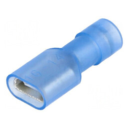 Terminal plat 6,3mm mamă 0,8mm pentru cablu 1,5÷2,5mm2 crimpat | Electronic-mag.ro | Componente Electronice