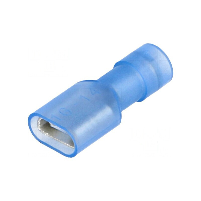 Terminal plat 6,3mm mamă 0,8mm pentru cablu 1,5÷2,5mm2 crimpat | Electronic-mag.ro | Componente Electronice
