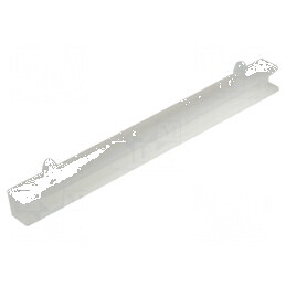 Ghidaj poliamidă naturală 81mm x 60mm cu fixare clichet 8mm | Electronic-mag.ro | Componente Electronice