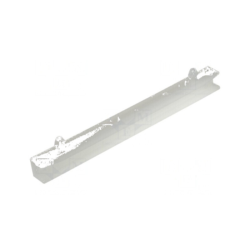 Ghidaj poliamidă naturală 81mm x 60mm cu fixare clichet 8mm | Electronic-mag.ro | Componente Electronice