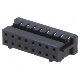 Conector cablu-cablu/PCB mufă mamă 16 PIN DF11 2mm drept | Electronic-mag.ro | Componente Electronice