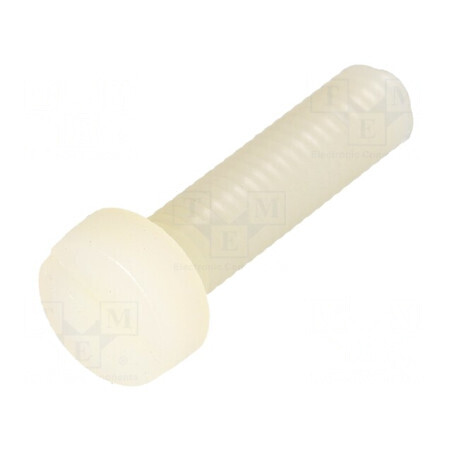 Şurub M5x20 Cap Rotund Crestat Poliamidă 1,3mm | Electronic-mag.ro | Componente Electronice
