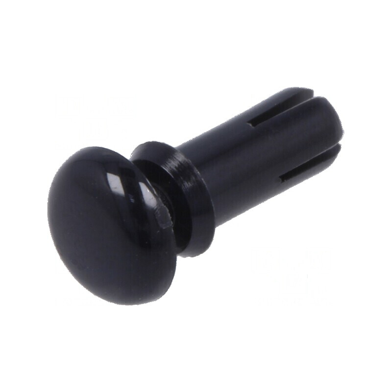 Diblu poliamidă 8mm, diametru orificiu 3,6mm, negru | Electronic-mag.ro | Componente Electronice