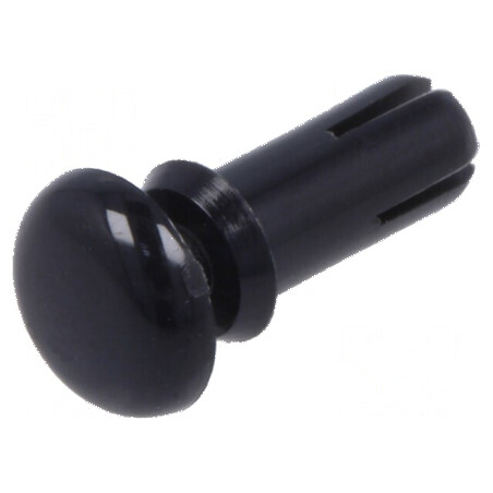 Diblu poliamidă 8mm, diametru orificiu 3,6mm, negru | Electronic-mag.ro | Componente Electronice