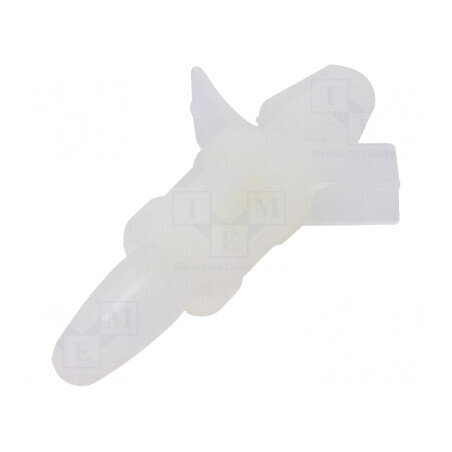 Distanţier PCB poliamidă 9,5mm clichet natural | Electronic-mag.ro | Componente Electronice