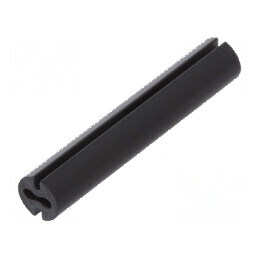 Bucșă distanțare LED 4,8mm neagră pentru LED 3mm 27mm | Electronic-mag.ro | Componente Electronice