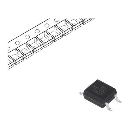 Optocuplor SMD 1 OUT, tranzistori Uizol 3,75kV, Uce 80V | Electronic-mag.ro | Componente Electronice
