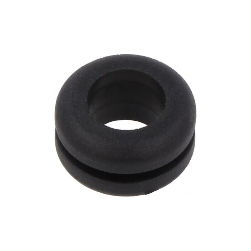 Manșon negru Ø10mm pentru orificiu Ø8mm, grosime panou max. 1,6mm | Electronic-mag.ro | Componente Electronice Manșon negru Ø10mm pentru orificiu Ø8mm, grosime panou max. 1,6mm | Electronic-mag.ro | Componente Electronice