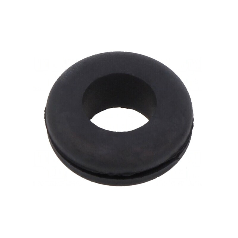Manșon negru Ø 12mm pentru orificiu Ø 8mm, grosime panou max. 1mm | Electronic-mag.ro | Componente Electronice Manșon negru Ø 12mm pentru orificiu Ø 8mm, grosime panou max. 1mm | Electronic-mag.ro | Componente Electronice