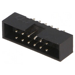 Conector IDC soclu tată 12 PIN THT gold flash 2mm | Electronic-mag.ro | Componente Electronice