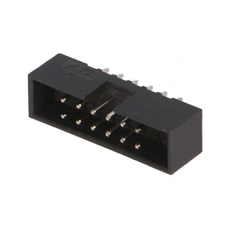 Conector IDC soclu tată 12 PIN THT gold flash 2mm | Electronic-mag.ro | Componente Electronice