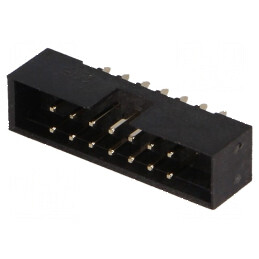 Conector IDC soclu tată 14 pini THT gold flash 2mm | Electronic-mag.ro | Componente Electronice