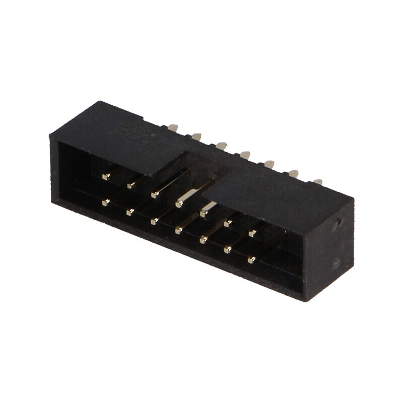 Conector IDC soclu tată 14 pini THT gold flash 2mm | Electronic-mag.ro | Componente Electronice