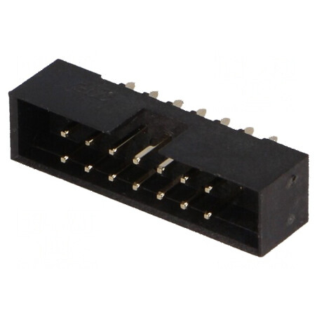 Conector IDC soclu tată 14 pini THT gold flash 2mm | Electronic-mag.ro | Componente Electronice