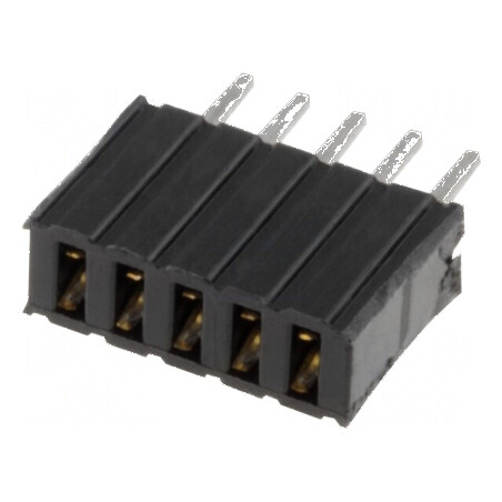 Conector şiruri pini soclu mamă 5 PIN 1,27mm THT 1x5 | Electronic-mag.ro | Componente Electronice