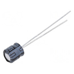Condensator electrolitic THT 10uF 35VDC Ø5x5mm 2mm Raster | Electronic-mag.ro | Componente Electronice