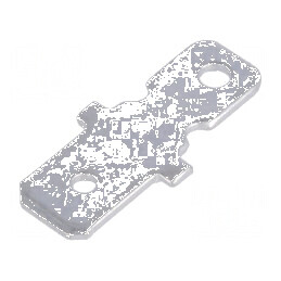 Terminal plat 6,3mm 0,8mm tată alamă cositorit drept | Electronic-mag.ro | Componente Electronice