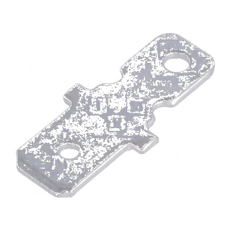 Terminal plat 6,3mm 0,8mm tată alamă cositorit drept | Electronic-mag.ro | Componente Electronice