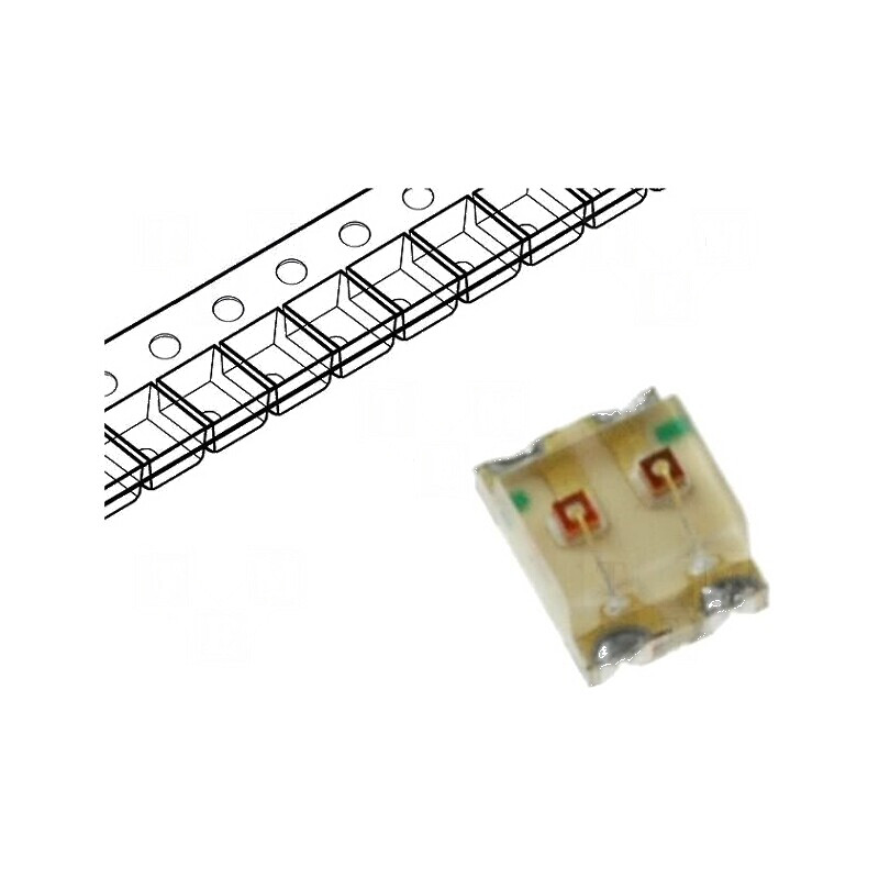 LED SMD 0605 roșie/verde 1,6x1,25mm 20mA 2÷2,5VDC | Electronic-mag.ro | Componente Electronice LED SMD 0605 roșie/verde 1,6x1,25mm 20mA 2÷2,5VDC | Electronic-mag.ro | Componente Electronice