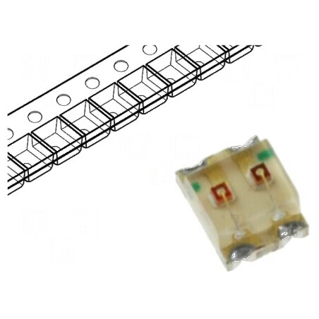 LED SMD 0605 roșie/verde 1,6x1,25mm 20mA 2÷2,5VDC | Electronic-mag.ro | Componente Electronice