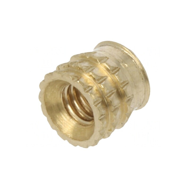 Adaos filetat alamă M2,5 4,1mm pentru plastic | Electronic-mag.ro | Componente Electronice Adaos filetat alamă M2,5 4,1mm pentru plastic | Electronic-mag.ro | Componente Electronice