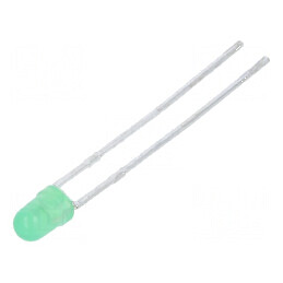LED 3mm Verde 8-32mcd 60° Convex | Electronic-mag.ro | Componente Electronice
