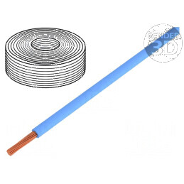 Cablu LiY litat 0,25mm2 PVC albastru 900V 250m Clasa 5 | Electronic-mag.ro | Componente Electronice