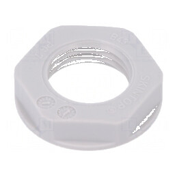 Piuliță PG7 poliamidă UL94V-2 19mm gri deschis - temperatură -20÷100°C | Electronic-mag.ro | Componente Electronice