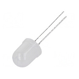 LED 10mm roșie 1120-1560mcd 60° convex | Electronic-mag.ro | Componente Electronice