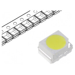 LED SMD 3528 PLCC2 Verde Fluorescent 6,5-7,5lm 120° | Electronic-mag.ro | Componente Electronice
