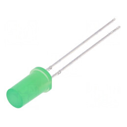 LED 5mm galben-verde 68-100mcd 180° plat | Electronic-mag.ro | Componente Electronice