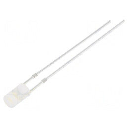 LED 3mm alb cald 750-1120mcd 140° plat | Electronic-mag.ro | Componente Electronice