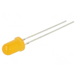 LED 5mm portocalie 220-330mcd 60° convex 66mW | Electronic-mag.ro | Componente Electronice
