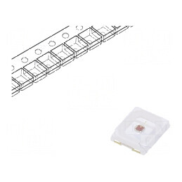 LED SMD 2835 roșie 8lm 2,8x3,5x0,7mm 120° 150mA λd: 650-670nm | Electronic-mag.ro | Componente Electronice
