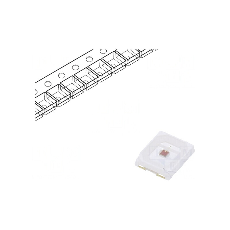 LED SMD 2835 roșie 8lm 2,8x3,5x0,7mm 120° 150mA λd: 650-670nm | Electronic-mag.ro | Componente Electronice